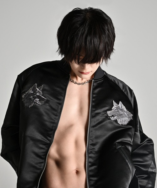 ADRER（アドラー） スカジャン premium reversible suka jumper -wolf