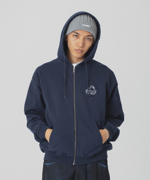 XLARGE（エクストラ ラージ） パーカー BACKSIDE SLANTED OG ZIP