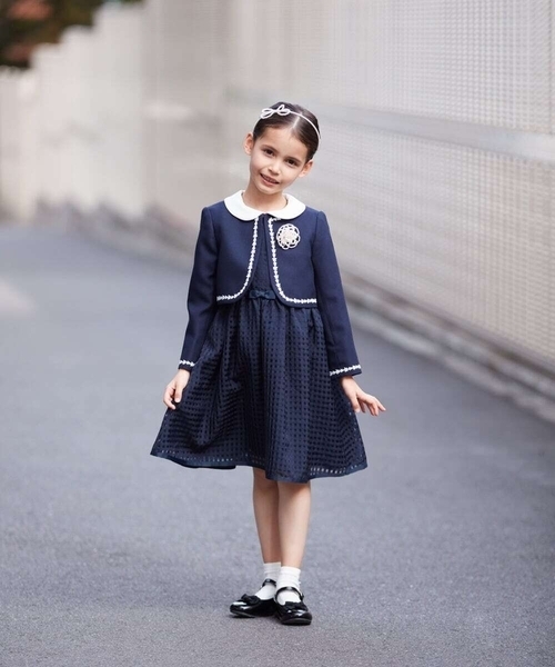 120size ネイビー ブラック セレモニー フォーマル 入学 卒園 女の子