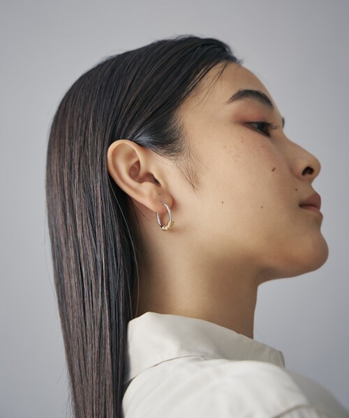 Jouete（ジュエッテ） ピアス フープピアス コイル コンビカラー