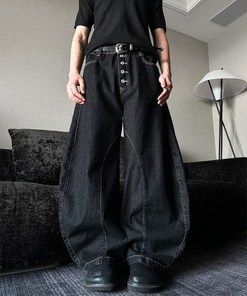 DEVICE（デバイス） ジーンズ バギーパンツ メンズ レディース