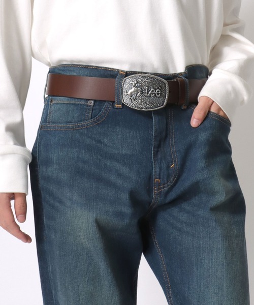 Lee（リー） ベルト 40mm 本革 トップバックル レザールベルト メンズ