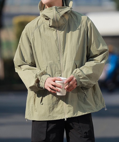 aimoha（アイモハ） ナイロンジャケット フード付きアウトドア