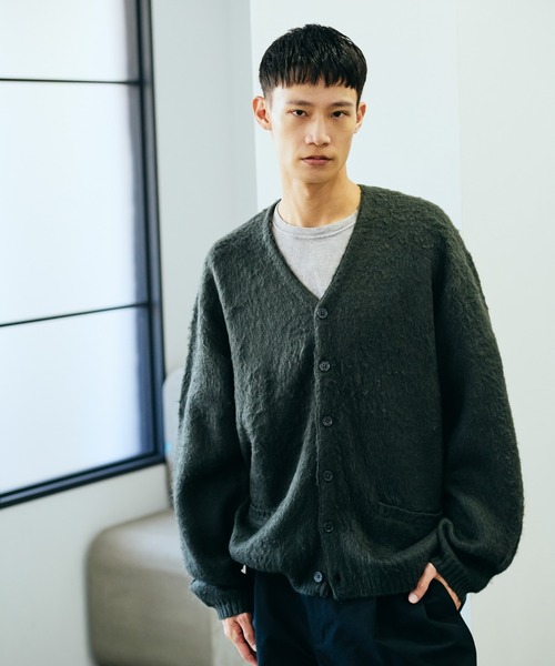 TOWNCRAFT（タウンクラフト） カーディガン SOLID SHAGGY CARDIGAN