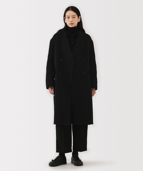 MUJI Labo コート アウター 「MUJI Labo」婦人 カシミヤ混ダブル