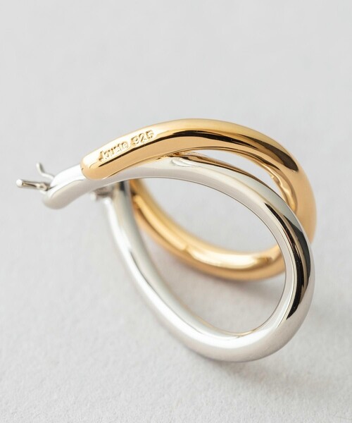 Jouete（ジュエッテ） ピアス サークルピアス ティアドロップ コンビ
