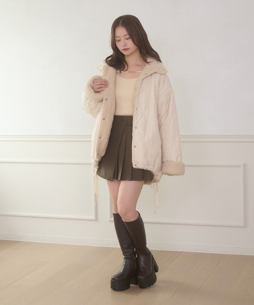 Ambre Neige（アンブルネージュ） ブルゾン アウター 2way reversible