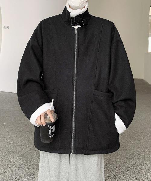 ブルゾン アウター 「FVLMEN」back boa zip jacket/バック ボア ジップ