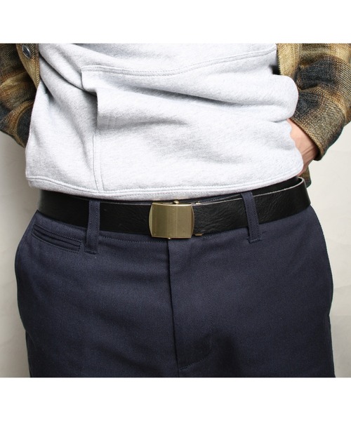 ROTAR（ローター） ベルト Free buckle leather belt フリーバックル
