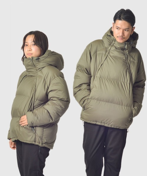 snow peak（スノーピーク） ダウンジャケット MEDIUM オリーブ メンズ