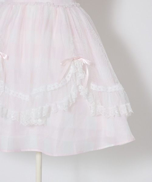 mellfy memory（メルフィーメモリー） スカート Fairy gingham tulle