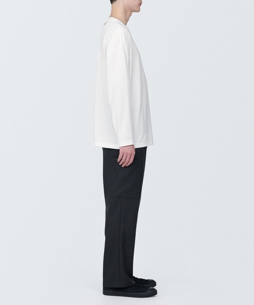 無印良品（MUJI） tシャツ 汚れが落ちやすい吸汗速乾クルーネック長袖