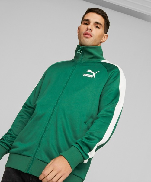 PUMA（プーマ） ジャージブルゾン SMALL グリーン メンズ : ZOZOTOWN