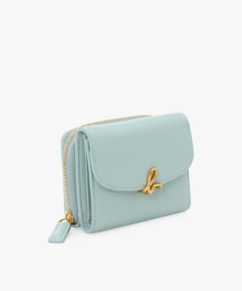 agnes b.（アニエスベー） 財布 レザー 三つ折り ミニ ウォレット ”The