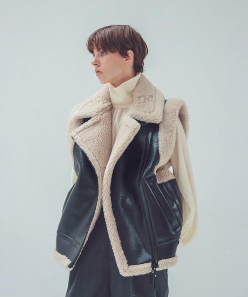 venit（ヴェニット） ベスト ジレ VENIT / eco mouton vest(エコ