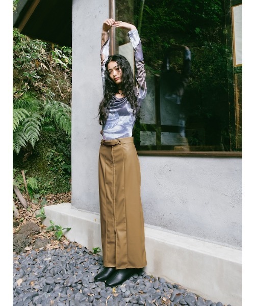 sahara（サハラ） スカート Belt Design Zip Skirt/ベルトデザイン