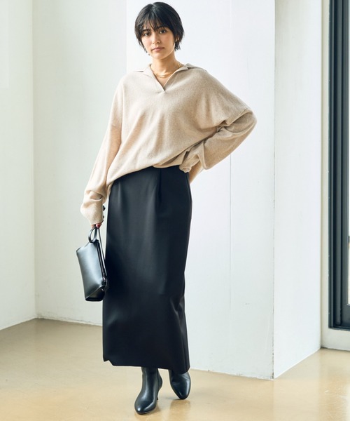 Rouge vif（ルージュ ヴィフ） スカート 「4サイズ展開」ストレッチ