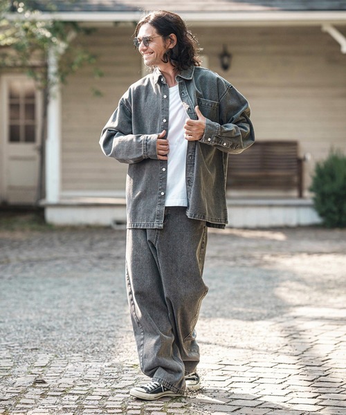 CAMBIO（カンビオ） ジーンズ mp13616- 10ozデニムブリーチワイド