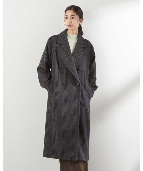SUIT SELECT コート チェスターコート ダブルブレストロングチェスター