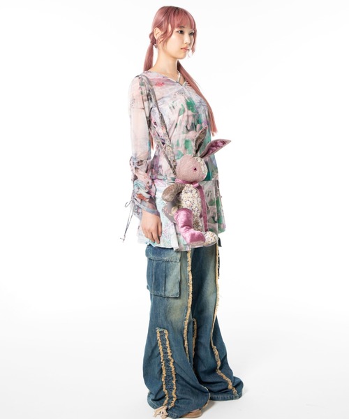 rurumu: カーゴパンツ rurumu:/ルルムウ/drawstring denim pants