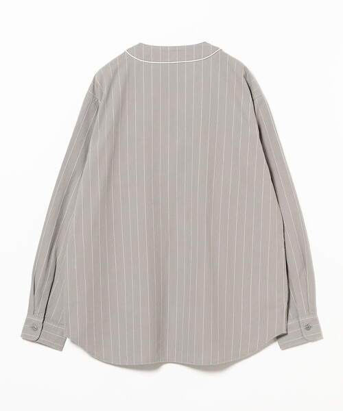 BEAMS（ビームス） シャツ ベースボール ストライプ シャツ メンズ
