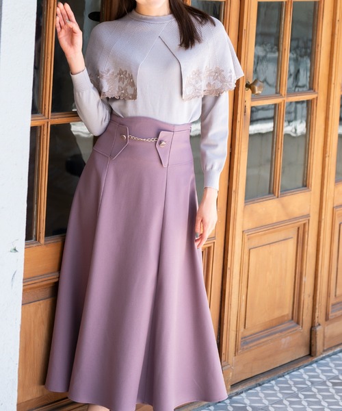 MISCH MASCH（ミッシュマッシュ） スカート ウールライクコルセット