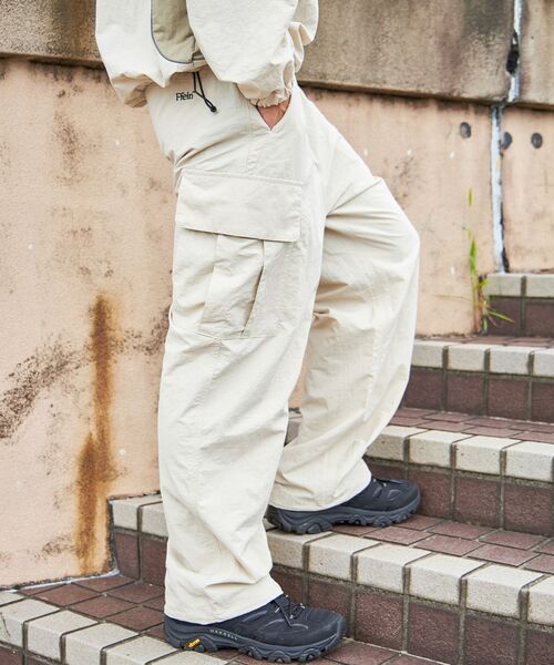 ffein カーゴパンツ 「FFEIN(フェイン)」ナイロンテックワイドカーゴ