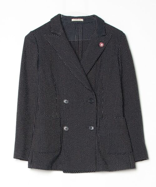 LARDINI（ラルディーニ） ストライプ柄テーラードジャケット 38