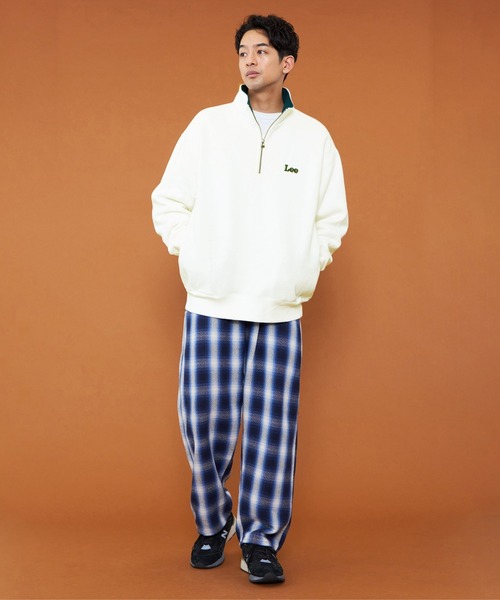 Lee（リー） トレーナー スウェット ハーフジップスウェット 裏起毛