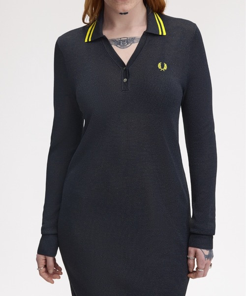 FRED PERRY（フレッドペリー） ワンピース Textured Metallic Knit