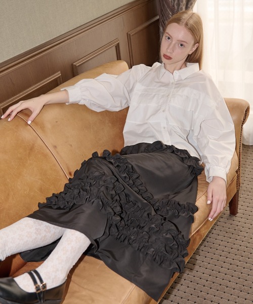 スカート whip frill volume skirt /ボリュームフリルスカート