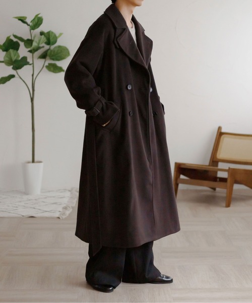 epnok チェスターコート コート 2WAYダブルチェスターコート メンズ