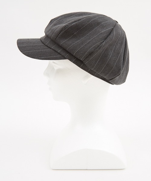帽子 キャスケット an meets zakka ピンストライプキャスケット メンズ
