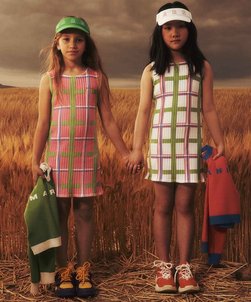 MARNI（マルニ） ワンピース Kids ＆ Junior チェックノースリーブ