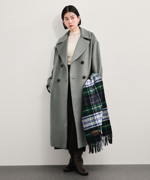 LE CERCLE par rope' コート アウター 2WAYスタンドカラーロングコート
