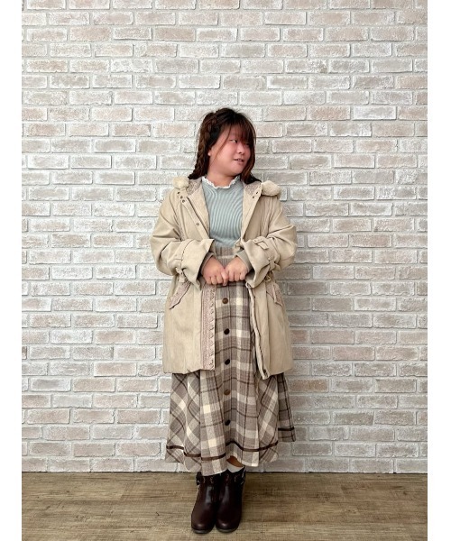 axes femme（アクシーズ ファム） コート モッズコート フード付ミドル