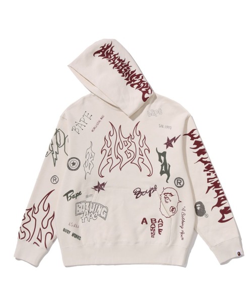 A BATHING APE（アベイシングエイプ） パーカー ALLOVER PRINT RELAXED
