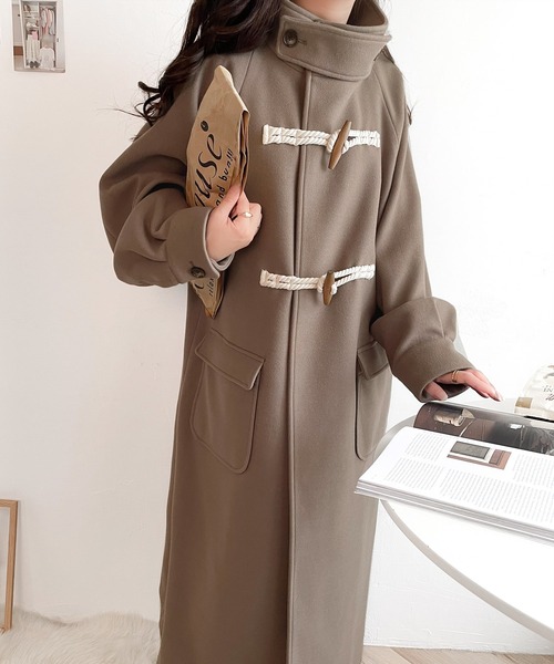 美品 LADMUSICIAN ロングダッフルコート オリーブ色 美品 LADMUSICIAN