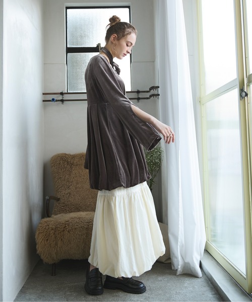 loin nuit スカート ribbon balloon skirt / リボンバルーンスカート