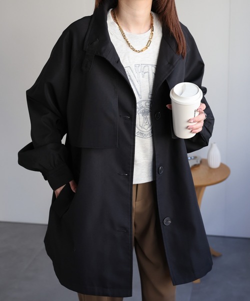 sakishimatokyo トレンチコート コート 「新色追加」ミドル丈 フレア