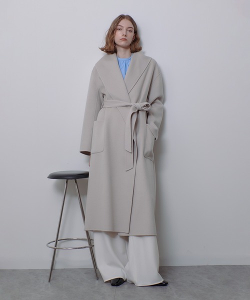 allureville（アルアバイル） トレンチコート コート カシミヤ混リバー