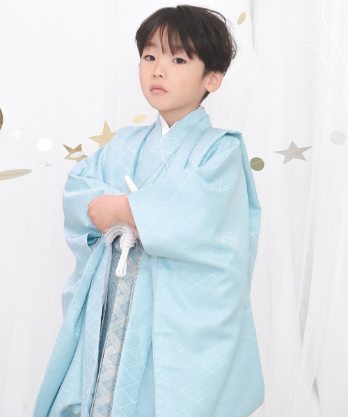 KYOETSU（京越） 着物 三歳 五歳 七五三 羽織袴 12点セット 黒地紋