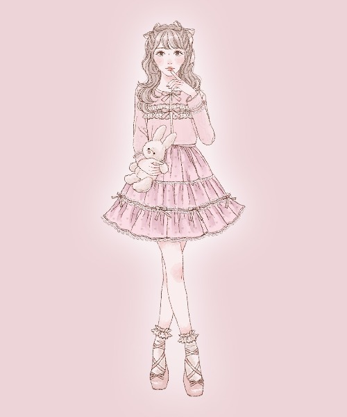 mellfy memory（メルフィーメモリー） スカート Chocolate de Love