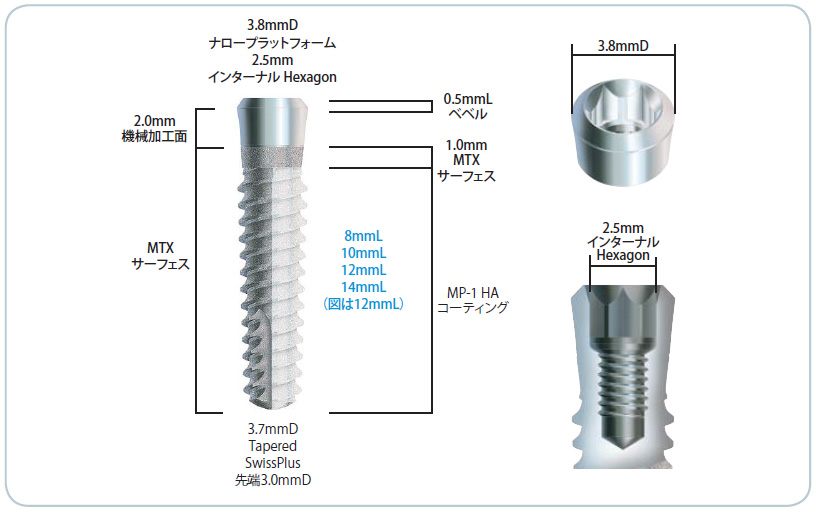 Tapered SwissPlusR｜インプラント｜ジンヴィ・ジャパン