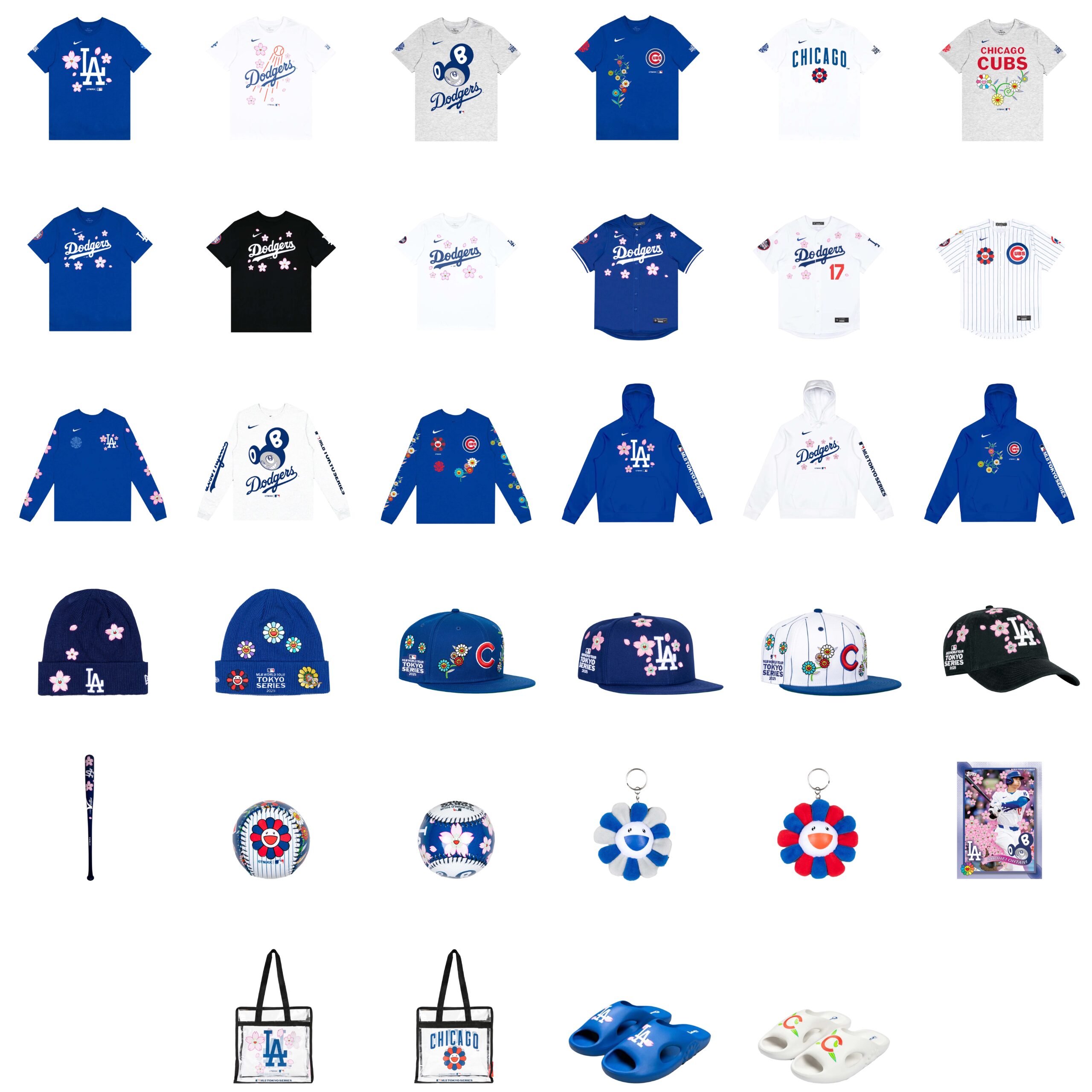 7月21日(月) 12時よりWEBショップにて、 村上隆×MLBコラボレーション