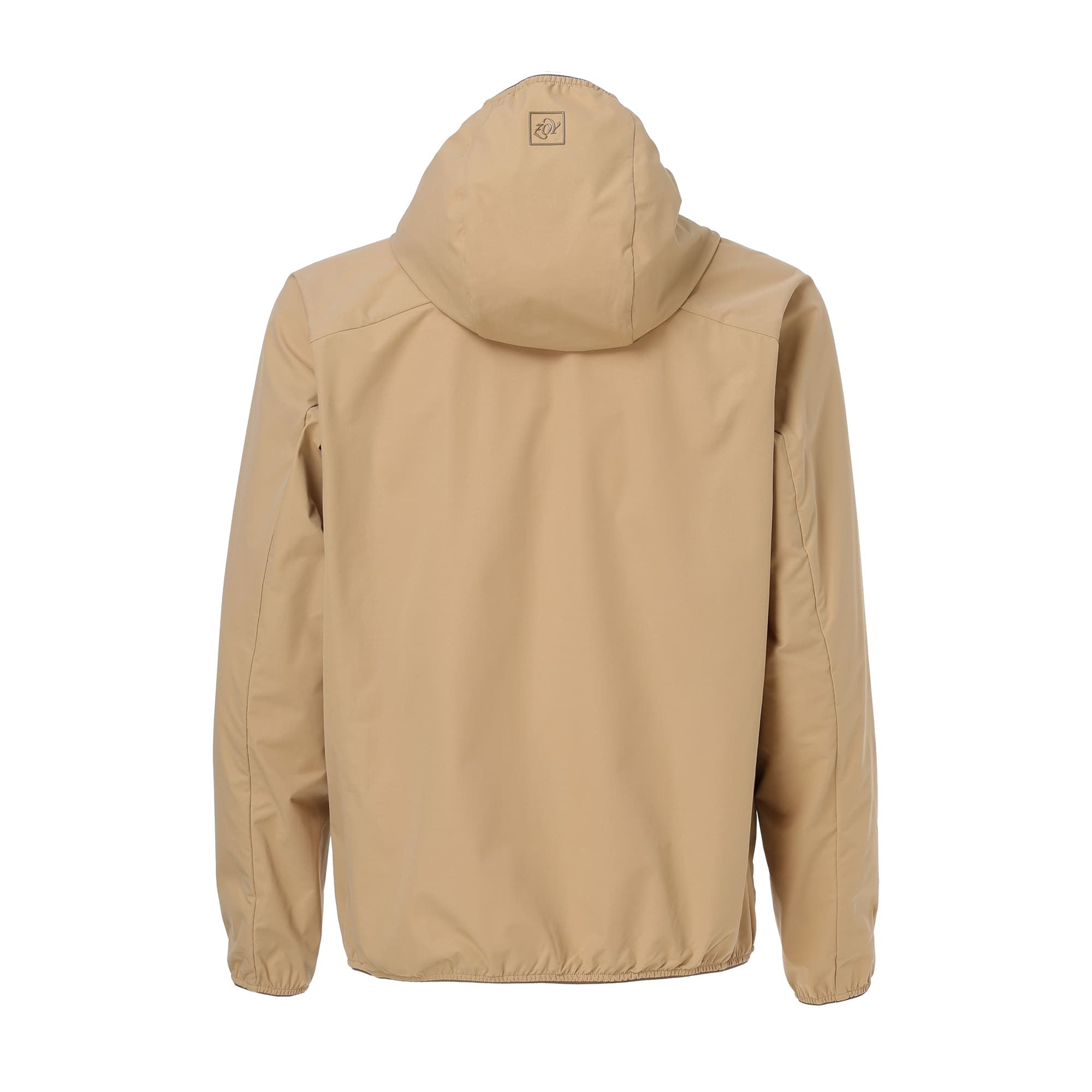 MEN PrimeFlex撥水ストレッチ フードブルゾン ベージュ