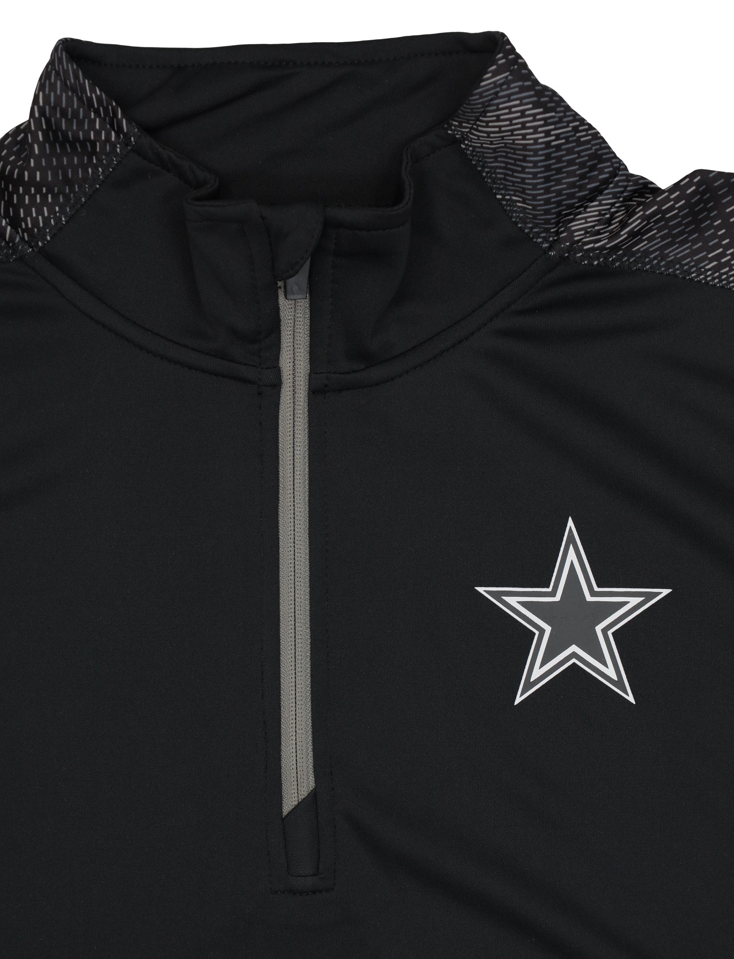 Zubaz NFL Men's Dallas Cowboys Elevated 1/4 Zip Sweatshirt With Viper