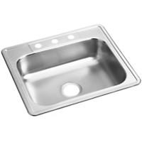 Dayton Stainless Steel 25 x 21.2 x 6.5 Single Bowl Drop-in Sink