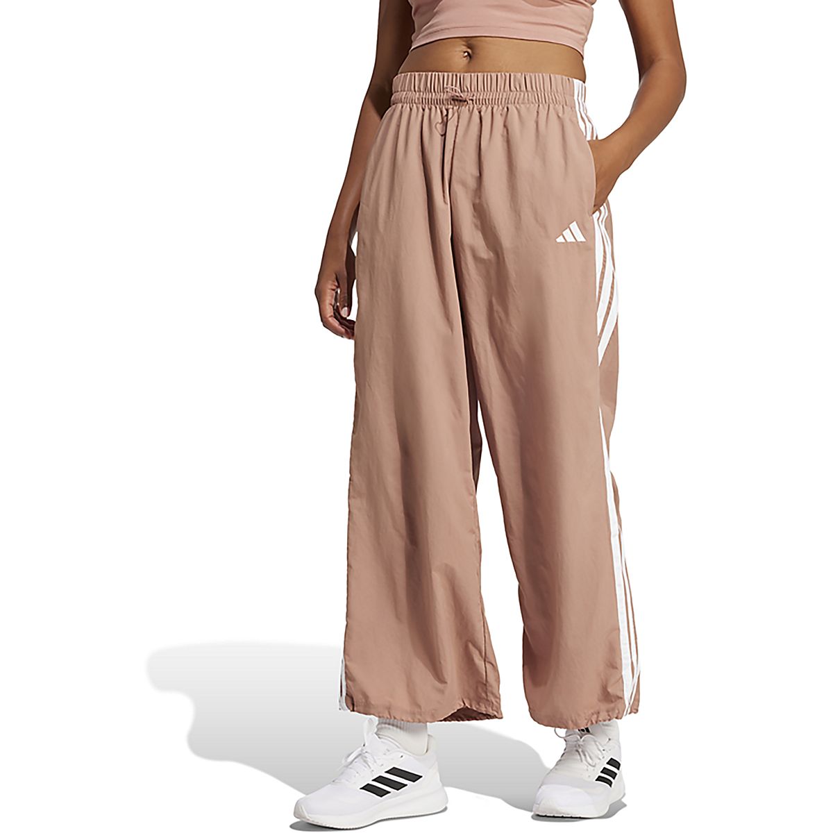 adidas Women's Essentials 3-Stripes Woven Parachute Pants | Academy