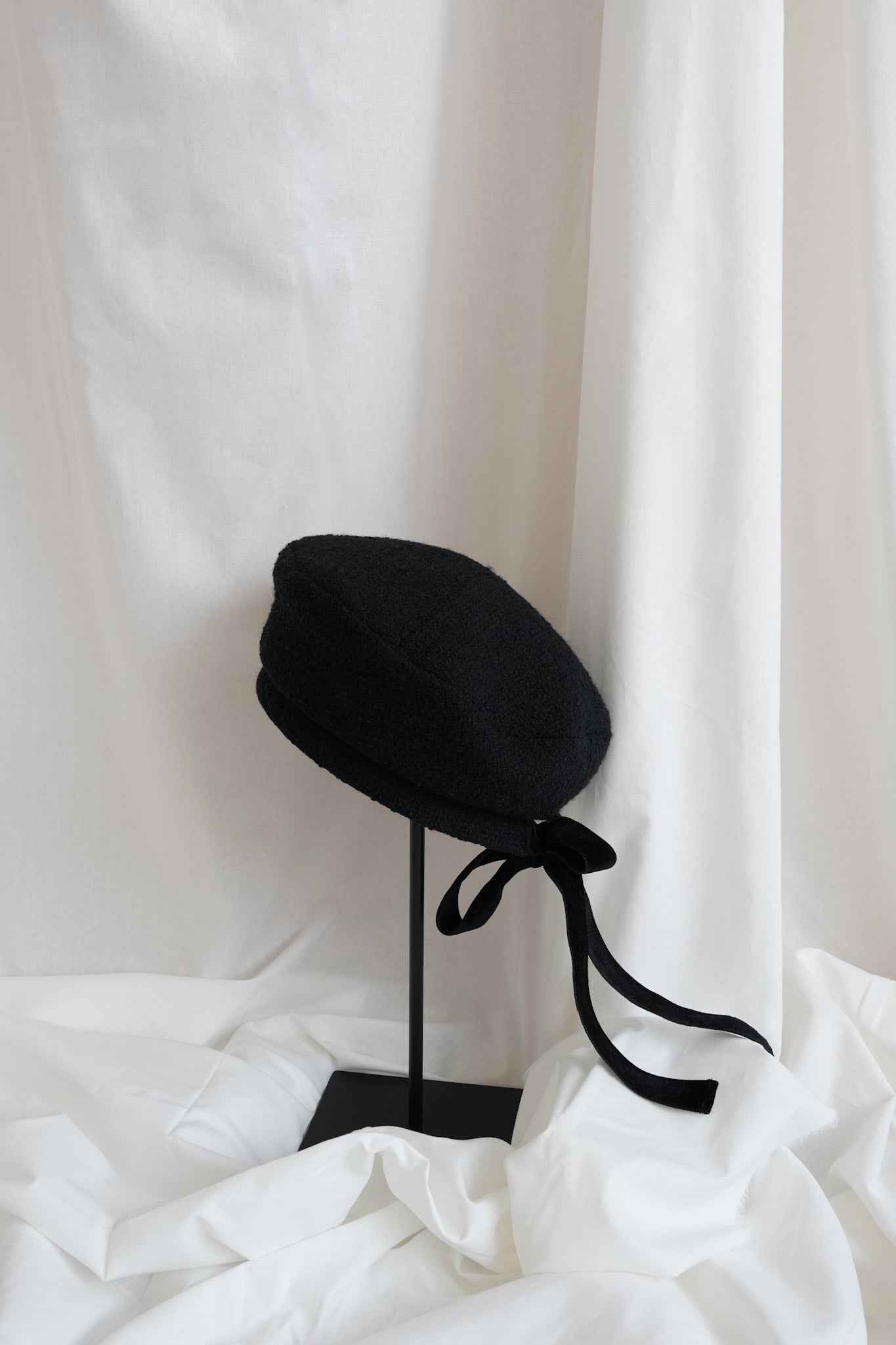 CA4LA×Acka. velour ribbon beret – Acka online store